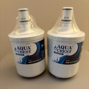 2 Aqua Crest Deluxe Water Filters Whirlpool Kenmore ~ AQF-8171413-D ~ New/Sealed